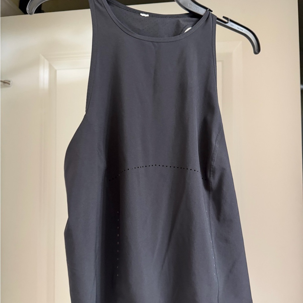 Lululemon racerback tank top sheer black size 4